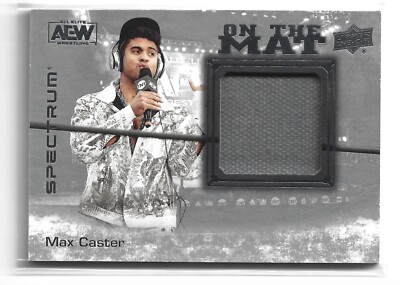 2021 Upper Deck AEW Spectrum On the Mat Relics #OTM-23 Max Caster Wrestling