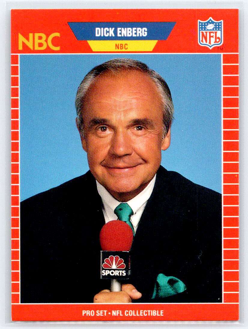 1989 Pro Set #24 Dick Enberg Announcer Collectibles