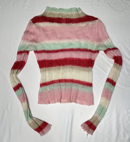 VINTAGE GUESS JEANS Color Block Knit Sweater Size XS - HONG KONG - Picture 7 of 10