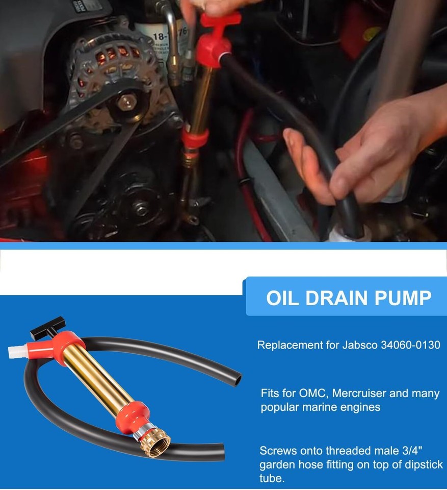 Marine Engine Oil Drain Hand Pump Boat Oil Change Pump 340600130 for