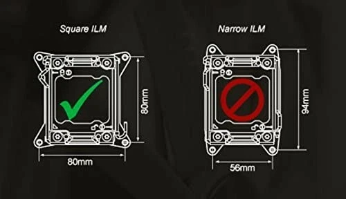 160W TDP LGA2011 Square-Mounting Tower Heatsink Cooling Fan Copper Pipe - Image 2 of 3