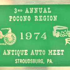 1974 Antique Auto Club America Duryea Car Show Pocono Region AACA Stroudsburg PA