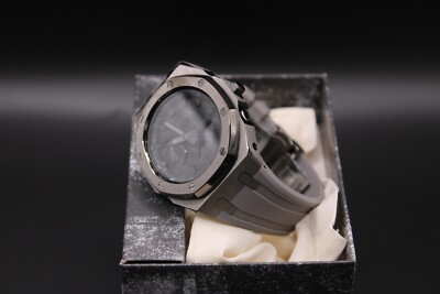 Custom Gray G-Shock GA-2100 1a1 CasiOak - Stainless Steel & Rubber