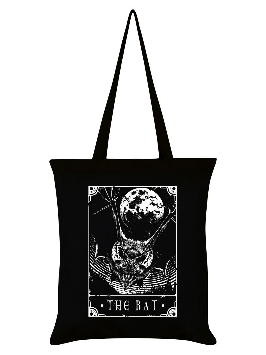 Deadly Tarot Tote Bag The Bat Black 38x42cm