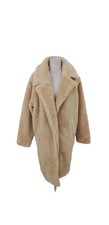 New Alo Yoga Teddy Sherpa Trench Style Coat Size S Brown Camel