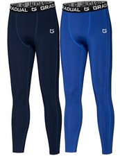 Boys' Compression Pants Youth Thermal Base Layer Fleece Tights Sports Basketb...