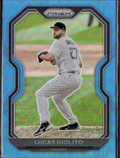 2021 Panini Prizm Tier III Carolina Light Blue Prizm Lucas Giolito #216