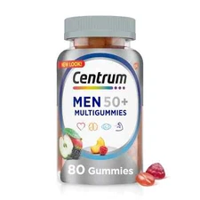 Centrum Multigummies Mens 50 Plus Gummy Vitamins, Multivitamin Supplemen 80ct
