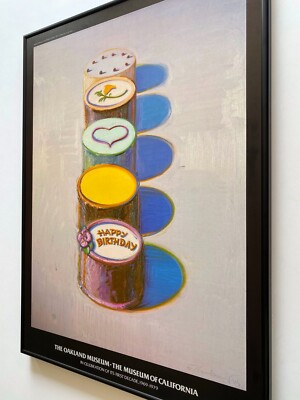 WAYNE THIEBAUD RARE VTG 1979 LITHOGRAPH PRINT FRAMED POP ART