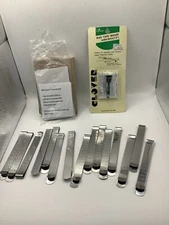Quilting Clips Box of 15 Stainless Steel Hemming 3” Plus Bias Tape Maker Clover