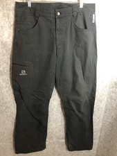 Salomon Pants Mens Black 38 Black Advanced Ski Activewear Rugged Flex Snowboard