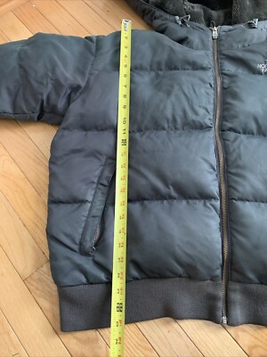THE NORTH FACE RN 61661 DOWN HOODED FUR COAT JACKET 550 Size