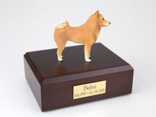 Finnish Spitz Pet Funeral Cremation Urn Avail. in 3 Different Colors 4 Sizes