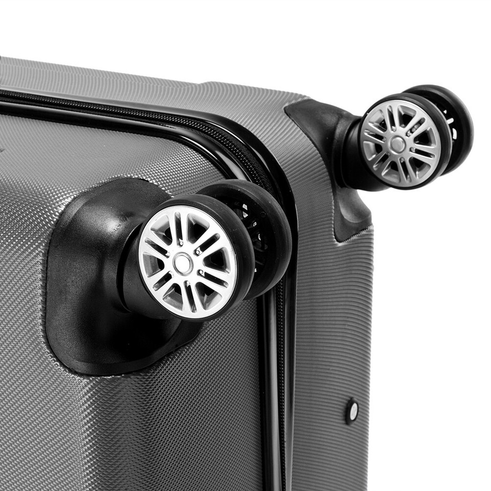 Silver Hardcase Roller Luggage Set (28', 24' and 20')