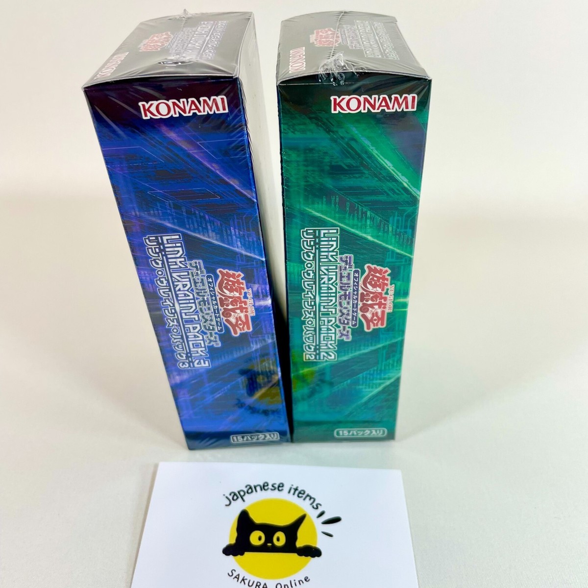 Yu-Gi-Oh! OCG LINK VRAINS PACK 2 & 3 Box Japan Total 2 Boxes - New