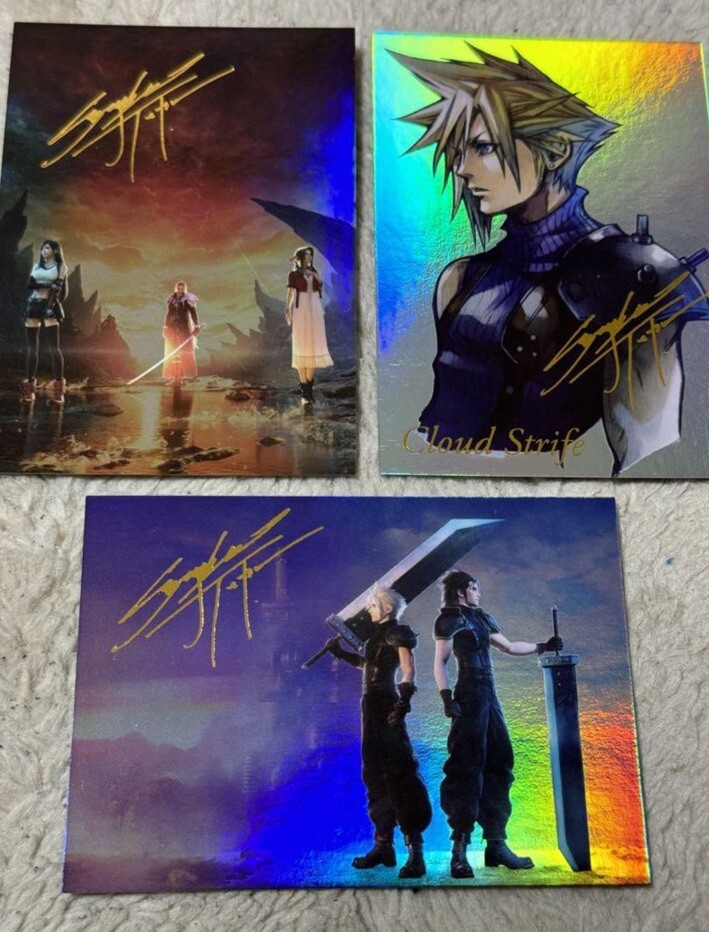 Final Fantasy VII 7 Anniversary Art Museum Card Secret Final Fantasy VII 7 Anniversary Art Museum Card Secret