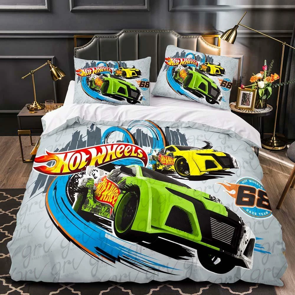 Mattel hot shop wheels bedding set