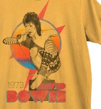 DAVID BOWIE- 73' Unisex t-shirt, vtg t-shirt, 1973 tour, reprinted TE681
