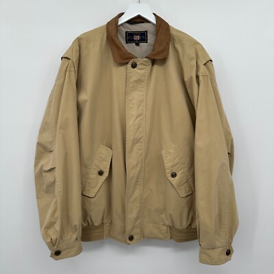 Vintage Gant USA University Bomber Jacket Mens Size XL Barn Chore Grunge FLAWS