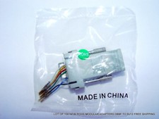 LOT OF 100 NEW ROHS MODULAR ADAPTERS DB9F TO RJ12 FREE SHIPPING