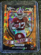 2021 Panini Prizm Draft Picks Crusade JAYLEN WADDLE RC Orange Cracked ICE Prizm