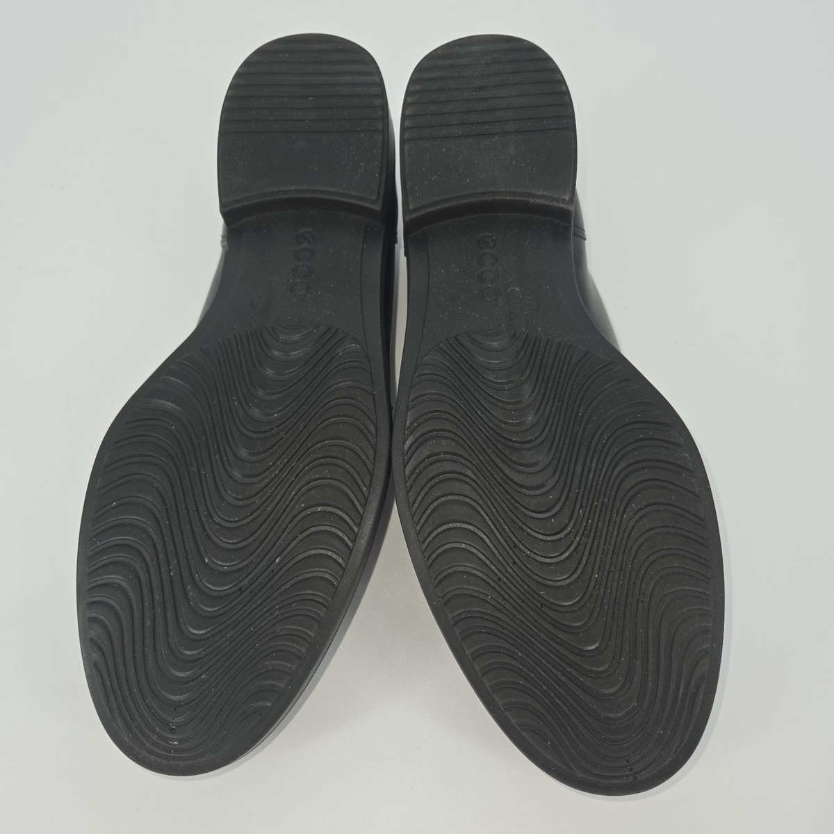 Ecco Queenstown Black Penny Loafer Slip On Dress Shoes EU 44 