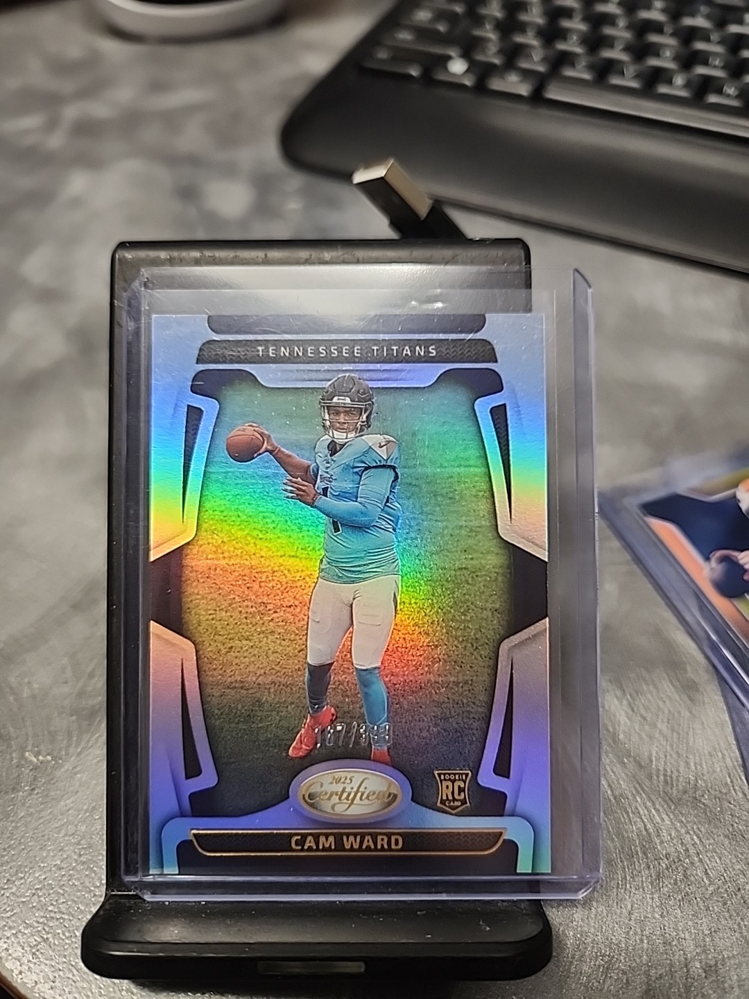 2025 Panini Certified Mirror Silver #200 Cam Ward /399 Rookie RC