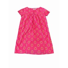 Vineyard Vines Pink Paisley Shift Dress Women's Size 2 Cotton Short Sleeve