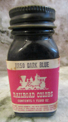 FLOQUIL RAILROAD COLORS MODEL PAINT - 1oz 1 OUNCE - RR50 DARK BLUE
