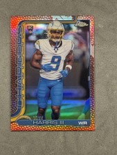 2024 Topps Chrome Tre Harris III Los Angeles Chargers Rookie Card pigskin #338