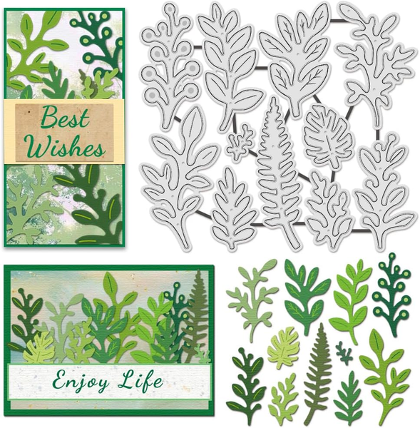 Metallstanzformen Pflanzenmotive FüR Scrapbooking Und Kartenherstellung-image