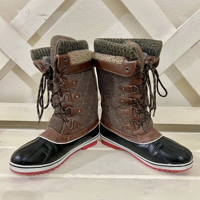 Dream Paris Winter Boots For Women Size 9 Water Resistant Mid Calf