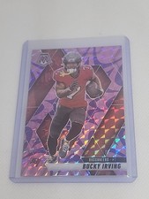 2025 Panini Mosaic - Bucky Irving Purple Reactive Mosaic Prizm #95 Tampa Bay