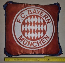 FC Bayern München Kissen / 25x25 cm / 70er  -  80er Jahre /
