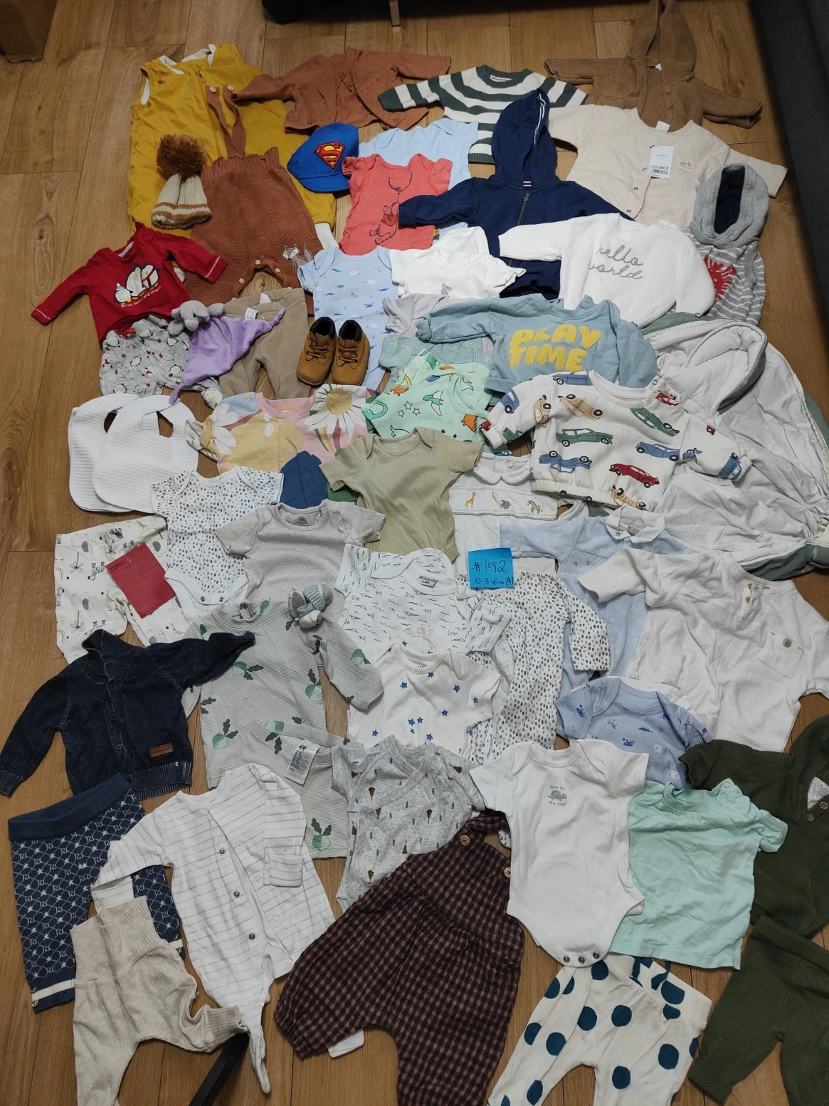 #152💙Huge Bundle Of Baby Boy Clothes 0-3-6months NEXT GEORGE RIVER M&S TIMBERLA