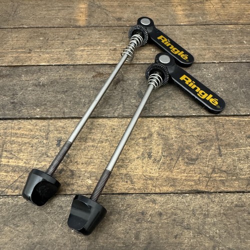 Vintage Ringle Twister Titanium Skewers Pair Front Rear Black 90s MTB Quick 135
