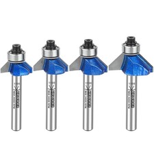 Plus 45 Degree Chamfer Router Bit Set 1/4 Inch Shank Cutting Diameter in 1/4