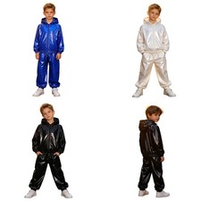 Kids Boys Girls Raincoat Breathable Outfit Water  Resistant Pants Lightweight