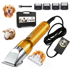 Electric Professional Dog Grooming Clippers, Powerful Sheep Shears Pet Groomi...