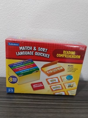 New Lakeshore Reading Comprehension Match & Sort Language Quickies Games 