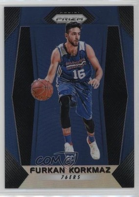 2017-18 Panini Prizm Blue Prizm 173/199 Furkan Korkmaz #4 Rookie RC nd3