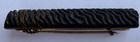 Two Carved Black Mourning Pins With Gold Bottoms-One Chipped — photo 9