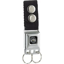 Buckle-Down Keychain-Super Bee Logo Full Color Black/Gray/Yellow/White 4.5" x 1"