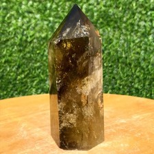 260G A+ Natural Citrine Obelisk Crystal Wand Point Energy Healing Reiki
