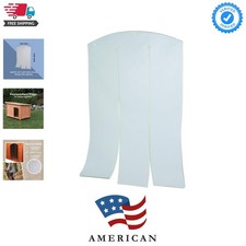 Vinyl Dog Door Flap, Fits 9.4 x 14.2-in Wooden Dog House Opening, Replacement...