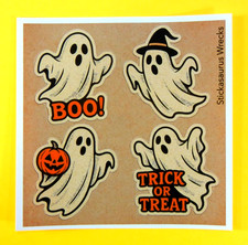 Vintage Style Halloween Ghosts Sticker Sheet Style 2