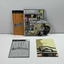 Grand Theft Auto: San Andreas Platinum Hits (Microsoft Xbox, 2005) CIB w/map