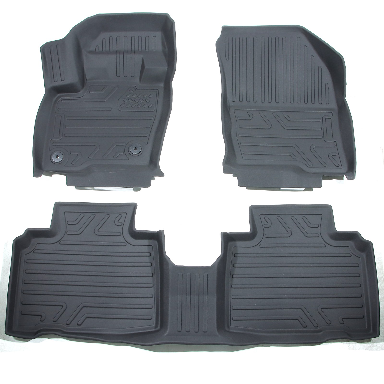 Floor Mats Liner Carpets For 2015-2024 Ford Edge TPE Rubber All Weather 3PCS