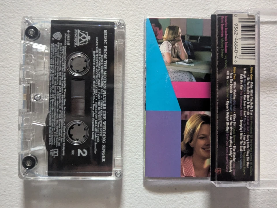 THE WEDDING SINGER Soundtrack 1997 Cassette Culture Club The Police New Order Foto 2 de 3