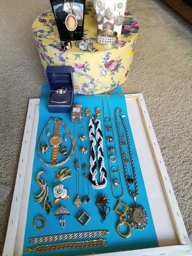 Vintage Mod Costume Jewelry Lot 2Lbs 8oz Signed Whiting &Davis Giusti Giovanni+